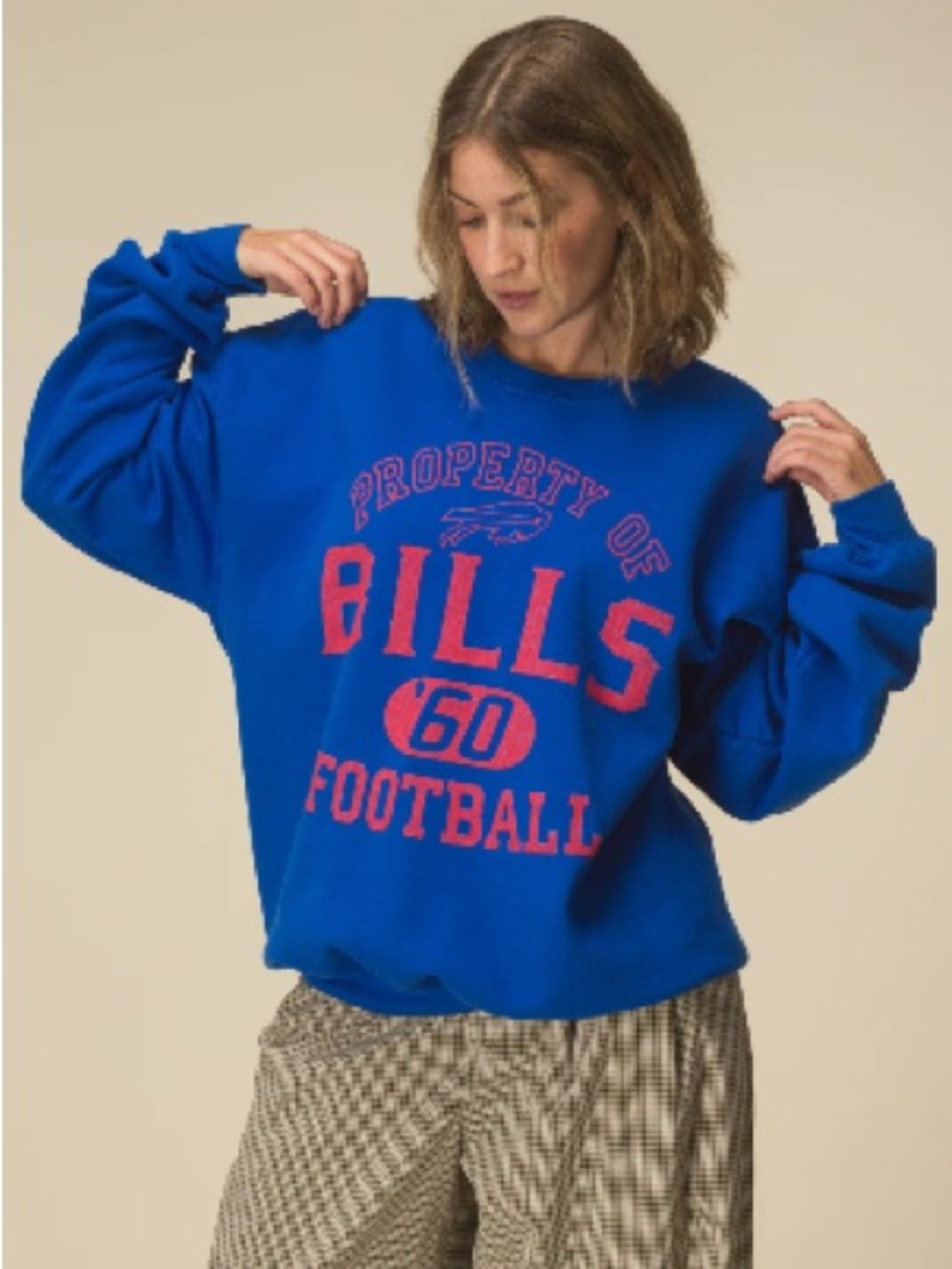 BUFFALO BILLS PROPERTY FLEA MARKET CREW FLEECE